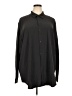 Stylus Solid Black Long Sleeve Blouse Size 2X - photo 1
