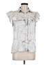 Koch 100% Acetate Metallic Silver Sleeveless Blouse Size M - photo 1