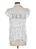 Koch 100% Acetate Metallic Silver Sleeveless Blouse Size M - photo 2