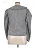 Pieces 100% Polyester Houndstooth Gray Long Sleeve Blouse Size XL - photo 2