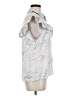 Koch 100% Acetate Metallic Silver Sleeveless Blouse Size M - photo 4