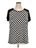 Diana Belle Polka Dots Black Short Sleeve Top Size 1X - photo 1