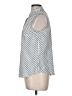 Jones New York Collection 100% Polyester Polka Dots White Sleeveless Blouse Size 6 - photo 5