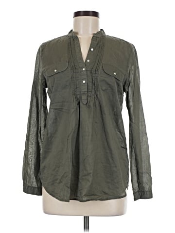 Zara Basic Long Sleeve Button-Down Shirt (view 1)