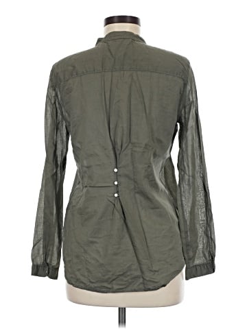 Zara Basic Long Sleeve Button-Down Shirt (view 2)