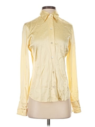 Linda Allard Ellen Tracy Long Sleeve Silk Top (view 1)