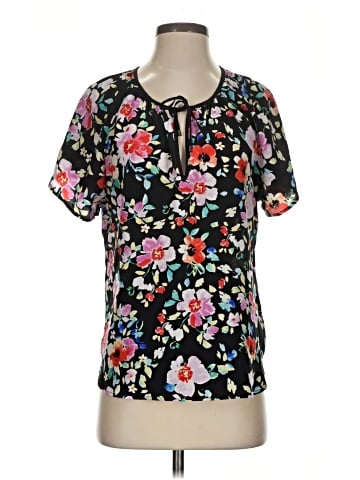 Yumi Kim Short Sleeve Silk Top (view 1)