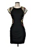 BCX Graphic Black Cocktail Dress Size 7 - photo 1