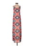 GB 100% Polyester Print Orange Casual Dress Size XS - photo 1