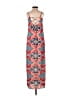 GB 100% Polyester Print Orange Casual Dress Size XS - photo 2