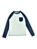 Crewcuts Outlet Color Block Blue Long Sleeve T-Shirt Size 10 - 11 - photo 1