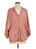 Mustard Seed 100% Polyester Pink 3/4 Sleeve Blouse Size M - photo 1