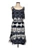 Libby Edelman 100% Polyester Tie-dye Gray Casual Dress Size L - photo 1