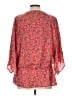 Kenar 100% Polyester Red 3/4 Sleeve Blouse Size L - photo 2