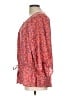 Kenar 100% Polyester Red 3/4 Sleeve Blouse Size L - photo 5