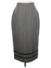Harold's 100% Alpaca Houndstooth Gray Wool Skirt Size 4 - photo 1