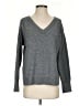 Lucky Brand Solid Gray Pullover Sweater Size S - photo 1