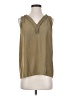 Catherine Malandrino Tan Sleeveless Blouse Size S - photo 1