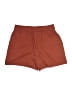 Nine West 100% Polyester Solid Brown Shorts Size S - photo 2