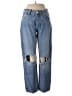 Forever 21 Color Block Blue Jeans Size 28 waist - photo 1