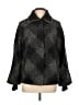 Chico's 100% Polyester Argyle Gray Coat Size Lg (2) - photo 1