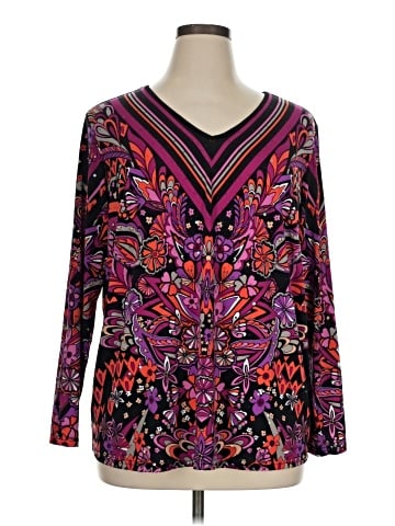 Bob Mackie Long Sleeve T-Shirt (view 1)