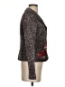 Jon 100% Acrylic Animal Print Brown Blazer Size 4 - photo 4