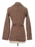 Me Jane 100% Polyester Plaid Brown Coat Size S - photo 2