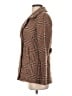 Me Jane 100% Polyester Plaid Brown Coat Size S - photo 5