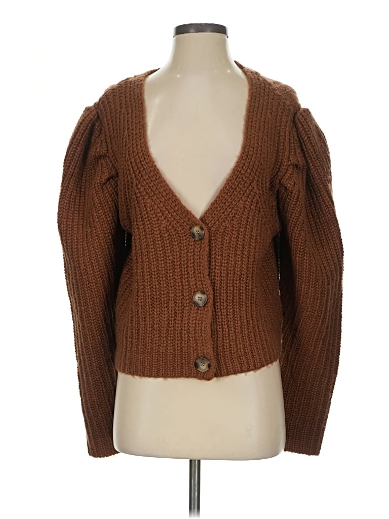 Pre-owned Current Air Cardigan Sweater In Brown