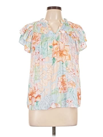 RACHEL Rachel Roy Short Sleeve Blouse (view 1)