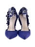 Jessica Simpson 100% Leather Blue Heels Size 7 - photo 2