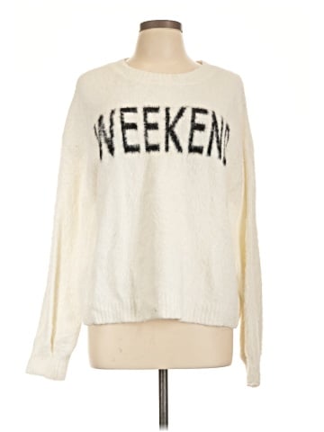 Hem & Thread Pullover Sweater (view 1)