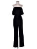 Charles Henry Solid Black Jumpsuit Size XS - photo 1