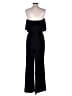 Charles Henry Solid Black Jumpsuit Size XS - photo 2