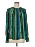 Kobi Halperin 100% Silk Teal Green Long Sleeve Silk Top Size M - photo 1