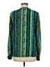 Kobi Halperin 100% Silk Teal Green Long Sleeve Silk Top Size M - photo 2
