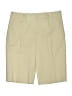 Etcetera Solid Tan Khaki Shorts Size 6 - photo 1