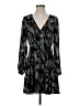 Express 100% Polyester Print Black Cocktail Dress Size S - photo 1