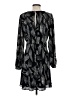 Express 100% Polyester Print Black Cocktail Dress Size S - photo 2