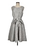 Abbey Glass Animal Print Silver Casual Dress Size M - photo 1