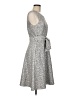 Abbey Glass Animal Print Silver Casual Dress Size M - photo 4