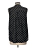 Fervour 100% Polyester Polka Dots Black Sleeveless Blouse Size L - photo 2