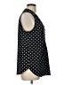 Fervour 100% Polyester Polka Dots Black Sleeveless Blouse Size L - photo 4