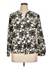 Laura Scott 100% Polyester Paisley Ivory Long Sleeve Blouse Size XL - photo 1