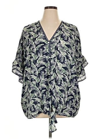Max Studio 3/4 Sleeve Blouse (view 1)