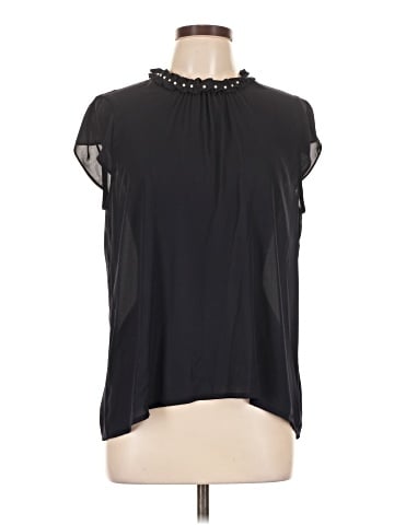 Karl Lagerfeld Paris Short Sleeve Blouse (view 1)