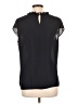 Karl Lagerfeld Paris 100% Polyester Black Short Sleeve Blouse Size L - photo 2