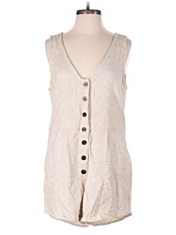 Madewell V-Neck Button-Down Romper (view 1)