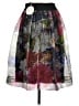 C'est Moi Graphic Red Casual Skirt Size M - photo 2